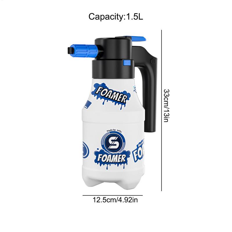 Электрический пенораспылитель 1,5 л Пеногенератор для автомойки Насосный распылитель Электрический авто Пеногенератор Ручной распылитель для мытья автомобиля