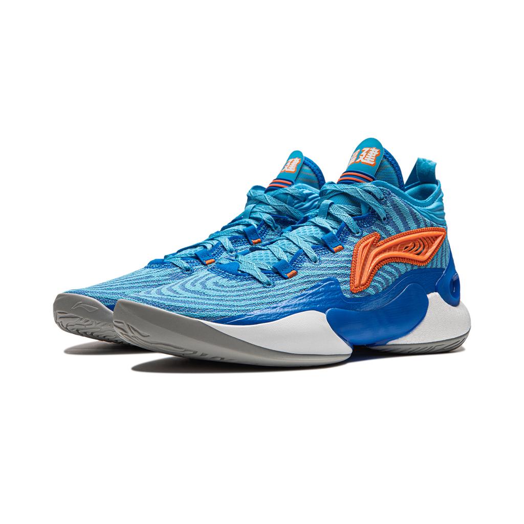 Li Ning YuShuai 18 CBA Fujian Team PE Comfortable And Trendy Slip Resistant Abrasion Resistant Mid top Basketball Shoes ABAU009-14