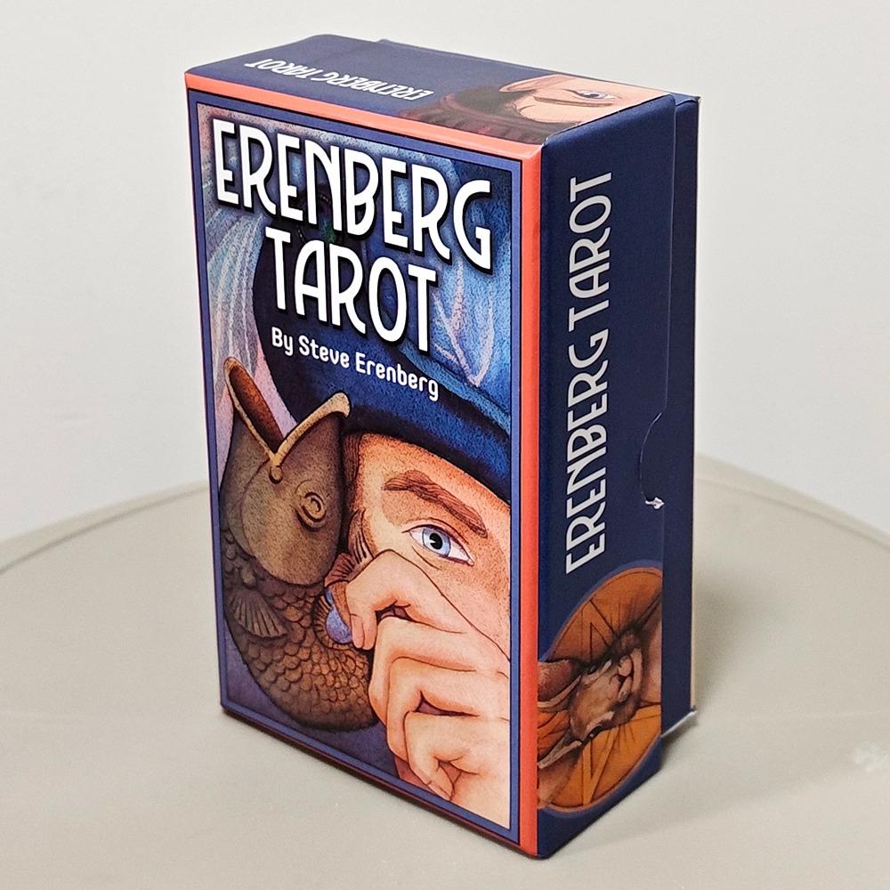Erenberg Tarot Deck in Rigid Box 12*7cm, Intimate Close-Up Illustrations - Standard Tarot Cards Double-embossed Cardstock