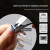 GOSOL Blue Titanium Anti-Splash Straight Edge Nail Clippers