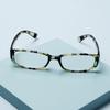 Portable Print Stripe Vision Care Presbyopic Eyewear Reading Glasses Retro Frame Diopter Eyeglasses