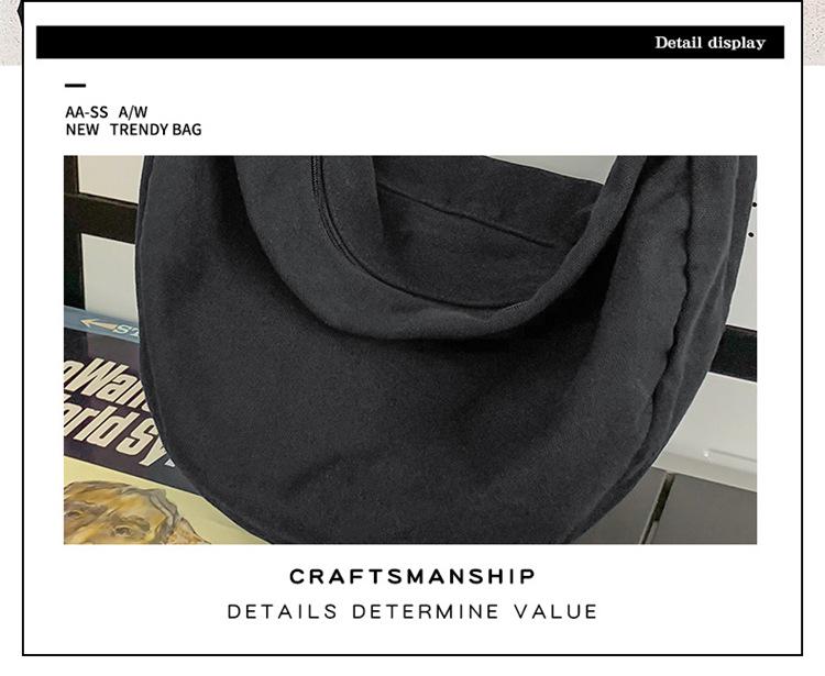 Korean Style Dumpling Bag: Unisex Large Capacity Crossbody for Students and Couples