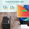Быстрое USB-зарядное устройство с несколькими портами: Умная настольная станция с множеством отверстий для зарядки нескольких устройств