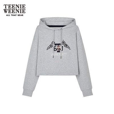 Женская толстовка с капюшоном Bear с буквой