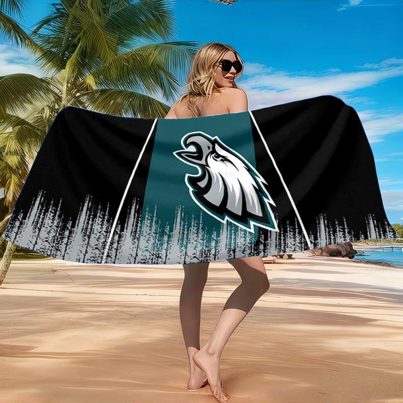Philadelphia Eagles Beach Towel, Quick-drying, Easy to Care for, Suitable for Both Fitness and Beach Vacations,Sports Essential