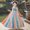 Qiz Hanfu qadimiy kostyum bolalar Xitoy uslubi kichkina qiz kiyimi Tang liboslari malika yubka milliy kostyum bolalar
