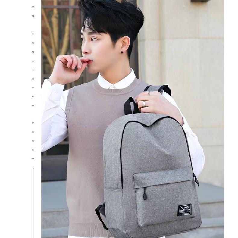 Large Capacity Casual Minimalist Oxford Backpack – Korean Style School and Travel Laptop Bag