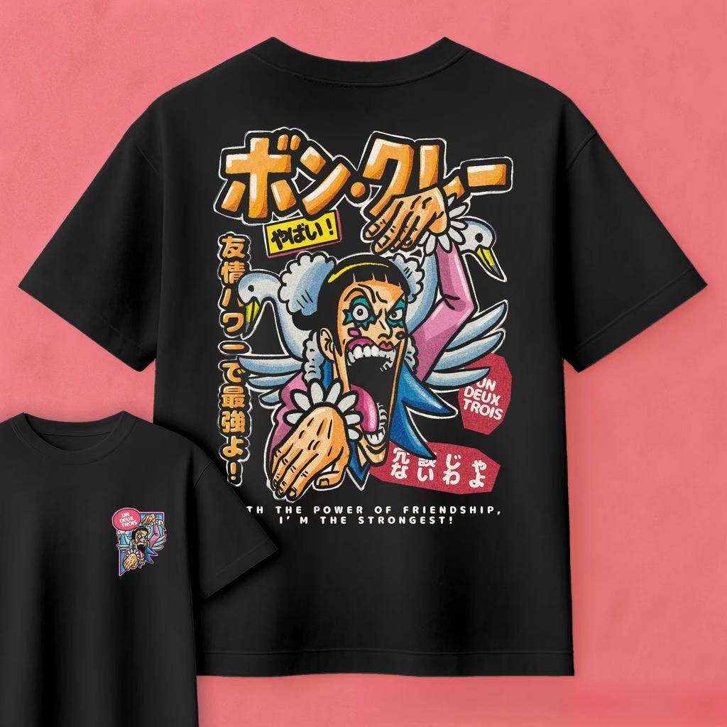 One Piece Anime Mr 2 Bon Clay Printed Loose Fashion Unisex Unisex Tee Adults Children Boy Gril Top Kids Parent Child Cotton Tshirt