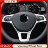 Накладка на панель рулевого колеса автомобиля для Volkswagen VW Golf 7 Tiguan MK2 Polo T-Cross T-Roc Touran Jetta 2017-2022 