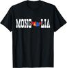 Mongol Jersey for Love Mongolia Flag Silhouette Mongolian T-Shirt