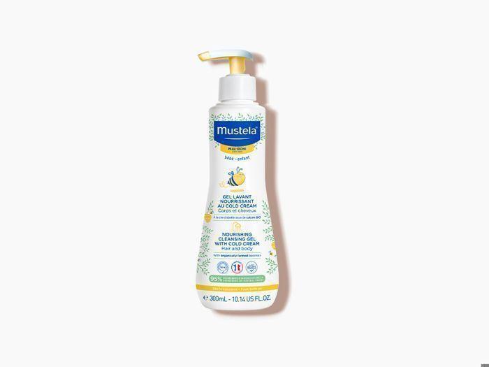 Gel lavant nourissant Cold cream à la cire d'abeille - bio - peaux sensibles - Mustela 300ml