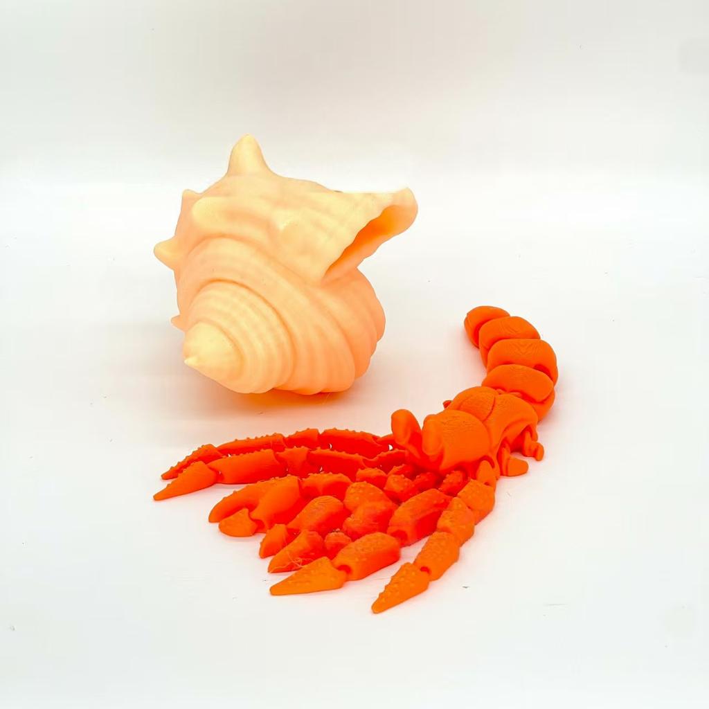 New 3D Printed Hermit Crab Multi-Articular Movable Model Home Decor Creative Ornaments Gift Crafts Ornaments3d Printed Crab
