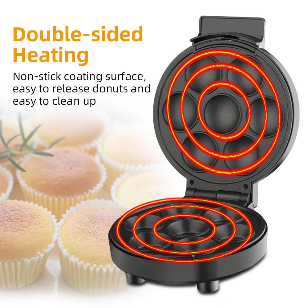 Бытовая машина для приготовления кексов, электрическая машина для приготовления кексов, 1000 Вт, машина для изготовления кексов с антипригарной поверхностью, на 6 чашек