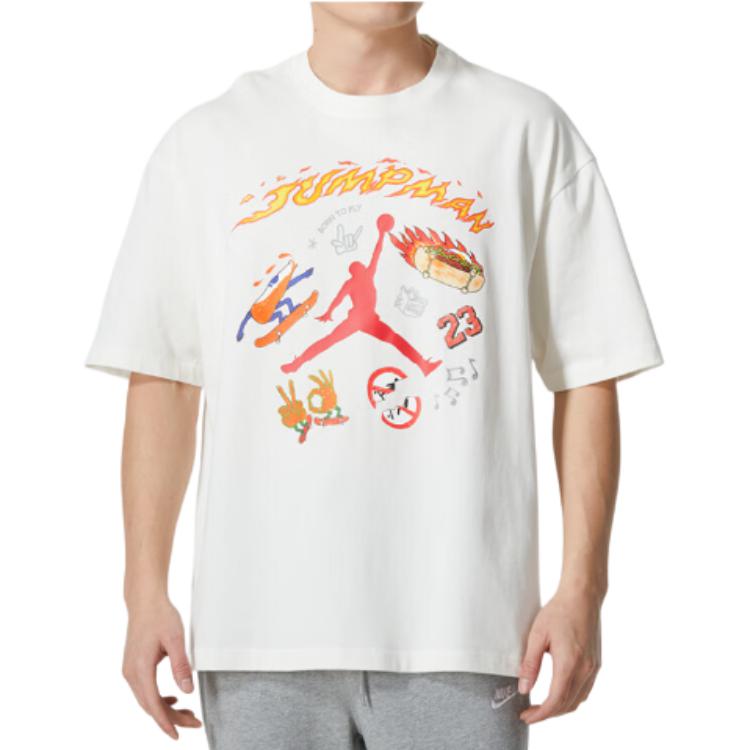 Jordan Мужская футболка Jumpman SS24 Белая HJ3965-133