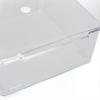 Cosmetic Storage Organizer Box Containers with Hinged Lid Dust Proof Large Capacity Space Saving Clear Plastic Case Transparent