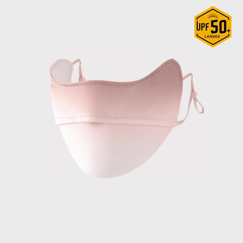 Градиентная маска для лица Ice Silk с защитой от ультрафиолета, летняя, регулируемая, дышащая, для мужчин и женщин, для бега, велоспорта, спортивная маска