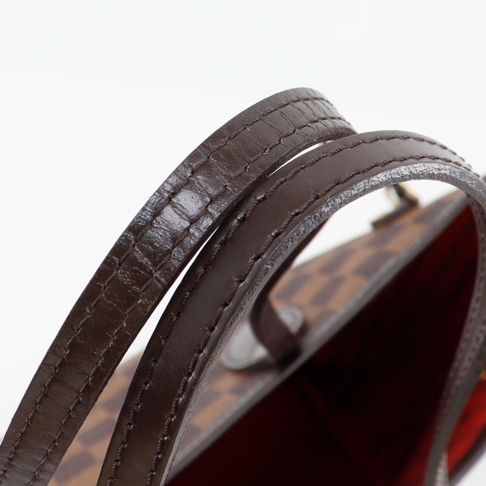 Louis Vuitton Neverfull MM Tote Bag N51105 Brown Damier Canvas Women Used