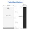 51.2V 280Ah Lifepo4 Stackable Energy Lithium Battery LCD Display Built-in BMS 10 Years Warranty CAN Communication 15kwh Split