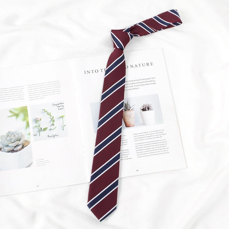 Лимонный Плед Галстук для Школьной Формы с Морской Солью - Ручная Работа в Японском Академическом Стиле для Мужчин и Женщин