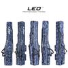 Новая двухслойная парусиновая сумка для рыбалки LEO, 1,3 м, портативная модная расширенная складная сумка для удочки большой емкости, сумка для переноски рыболовных снастей