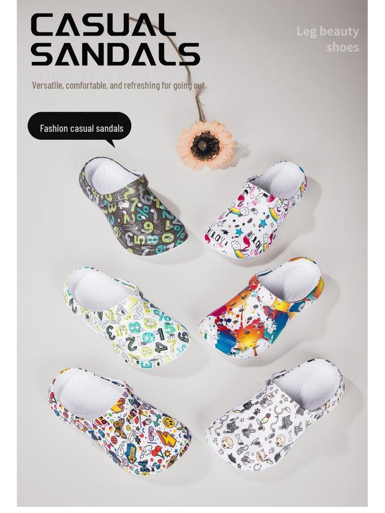 Унисекс кроксы 2024 года для трансграничной торговли: Новые мужские и женские тапочки-сандалии