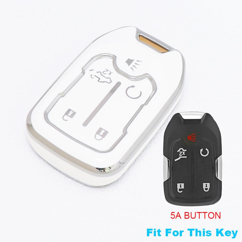 Корпус ключа с 5/6 кнопками, чехол-брелок, держатель для GMC Sierra Acadia Terrain Yukon для Chevrolet Silverado Suburban Tahoe, чехол для автомобильного ключа, смарт