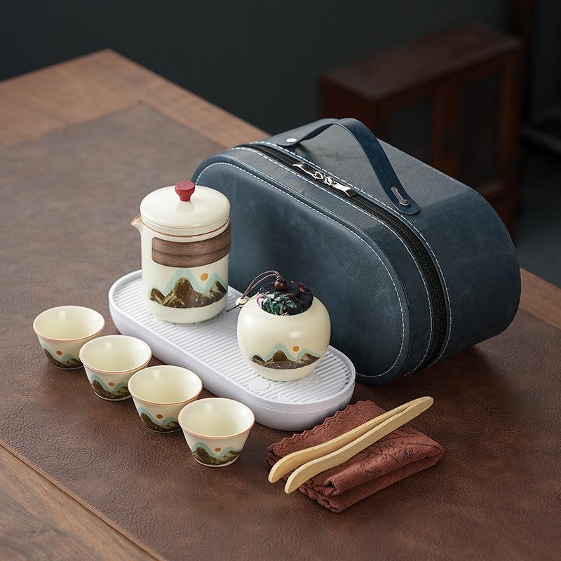 Ручная печь бизнес-подарок чайный набор подарочная коробка чайный набор Кунг-фу оптом чайник в подарок клиентам