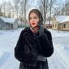 Black Elegant Imitation Fur Coat Autumn And Winter Warm Rabbit Fur Coat Women'S Fashion Extended Fur Coat