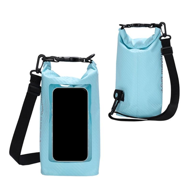 Splashes Proof Dry Bag With Transparents Window Durability Waterproofed Pouches for Fishing Snorkeling Trip
