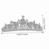 Sparkling Water Drop Crystal Tiara Wedding Hair Accessories Bride Headdress  Birthday Party