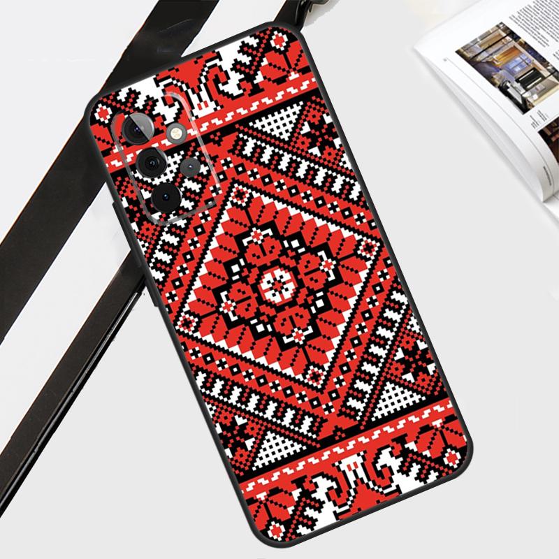 Чехол с узором-орнаментом Украины для Samsung Galaxy A56 A36 A26 A16 A06 A54 A34 A14 A12 A22 A32 A52 A13 A53 A15 A35 A55