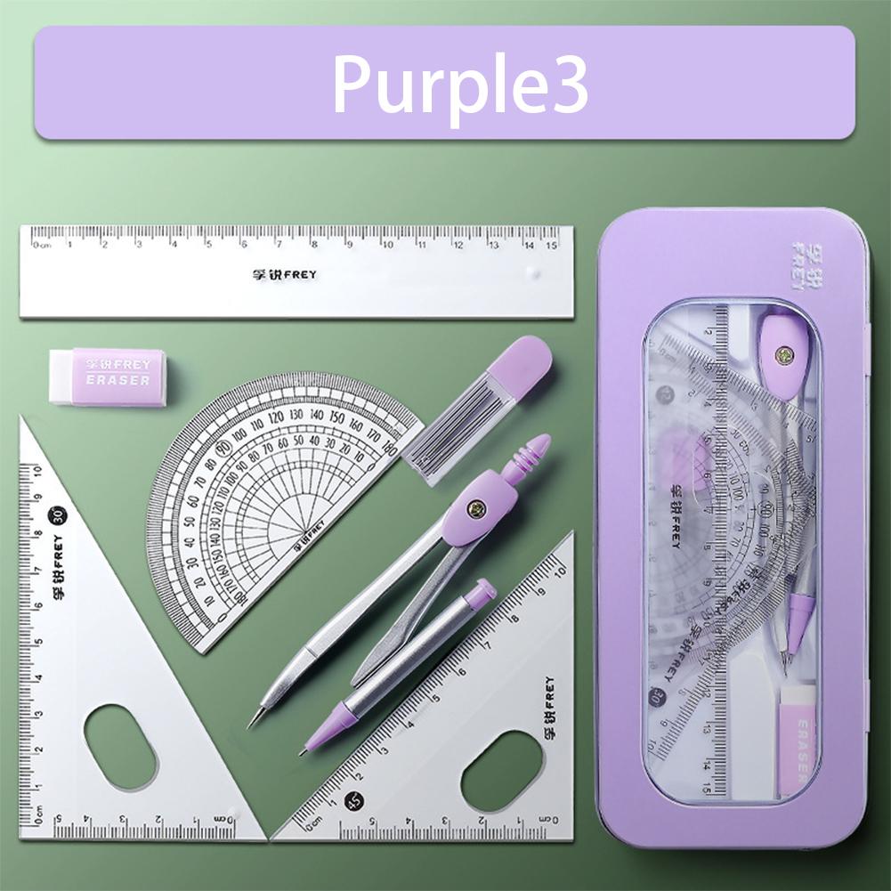 A set of drawing tools including 7 geometric mathematical tools, a feature-rich compass, ruler, curve compass, and eraser