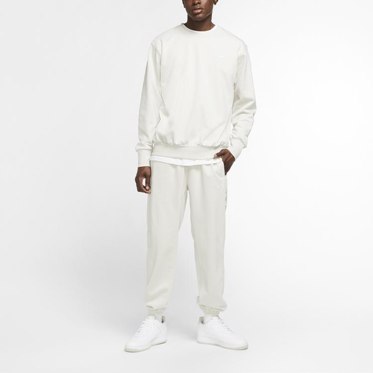 Nike Баскетбольная толстовка с круглым вырезом Standard Issue, мужская толстовка Light-Bone CK6359-072