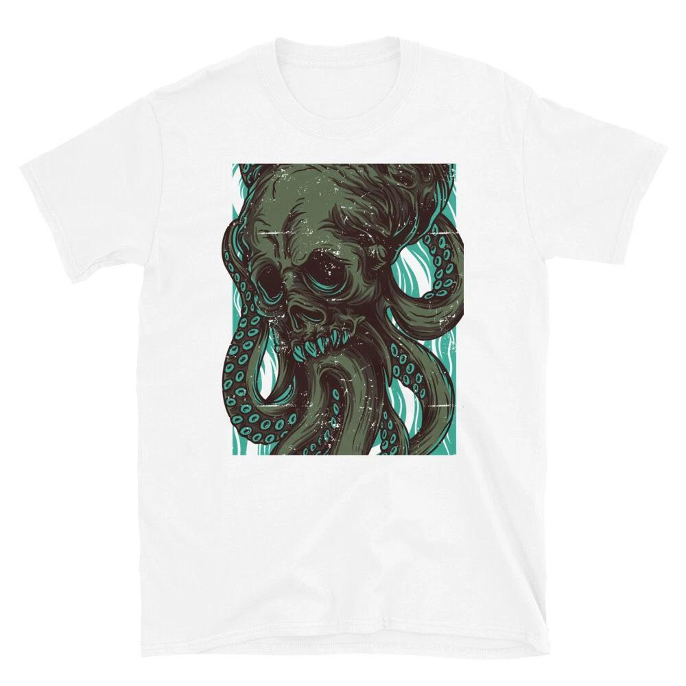 Monster Octopus Fantasy Monster Art Retro Classic Everyday Graphic T-Shirt