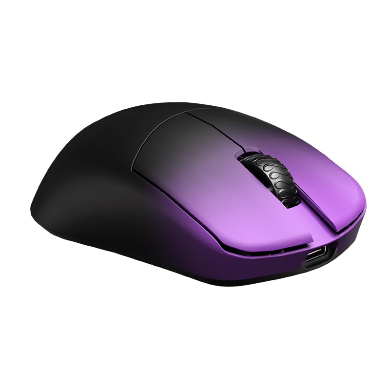 Игровая мышь Lamzu MAYA X Purple Shadow включает 1 дополнительный комплект 8K и гарантию от авторизованного японского дистрибьютора (Эксклюзив Амазонки) - Подошвы, Донгл,