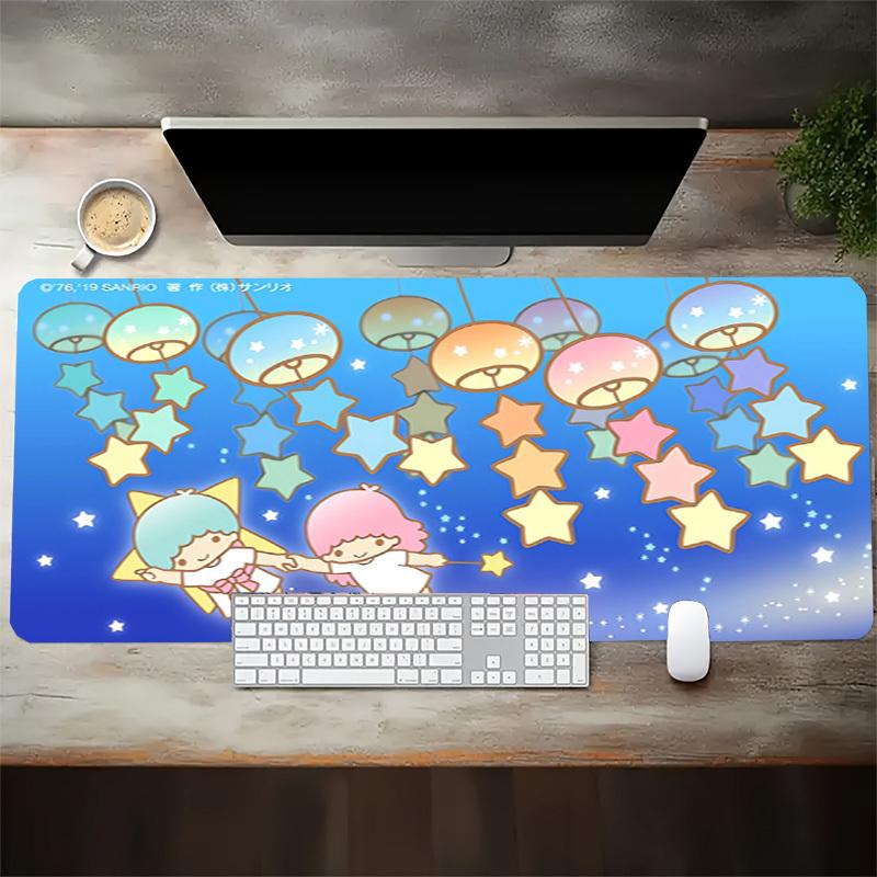 1pc Sanrio Characters Flying Stars Night Sky Computer Pad with Vibrant Print, Mouse Pads for Desk 176