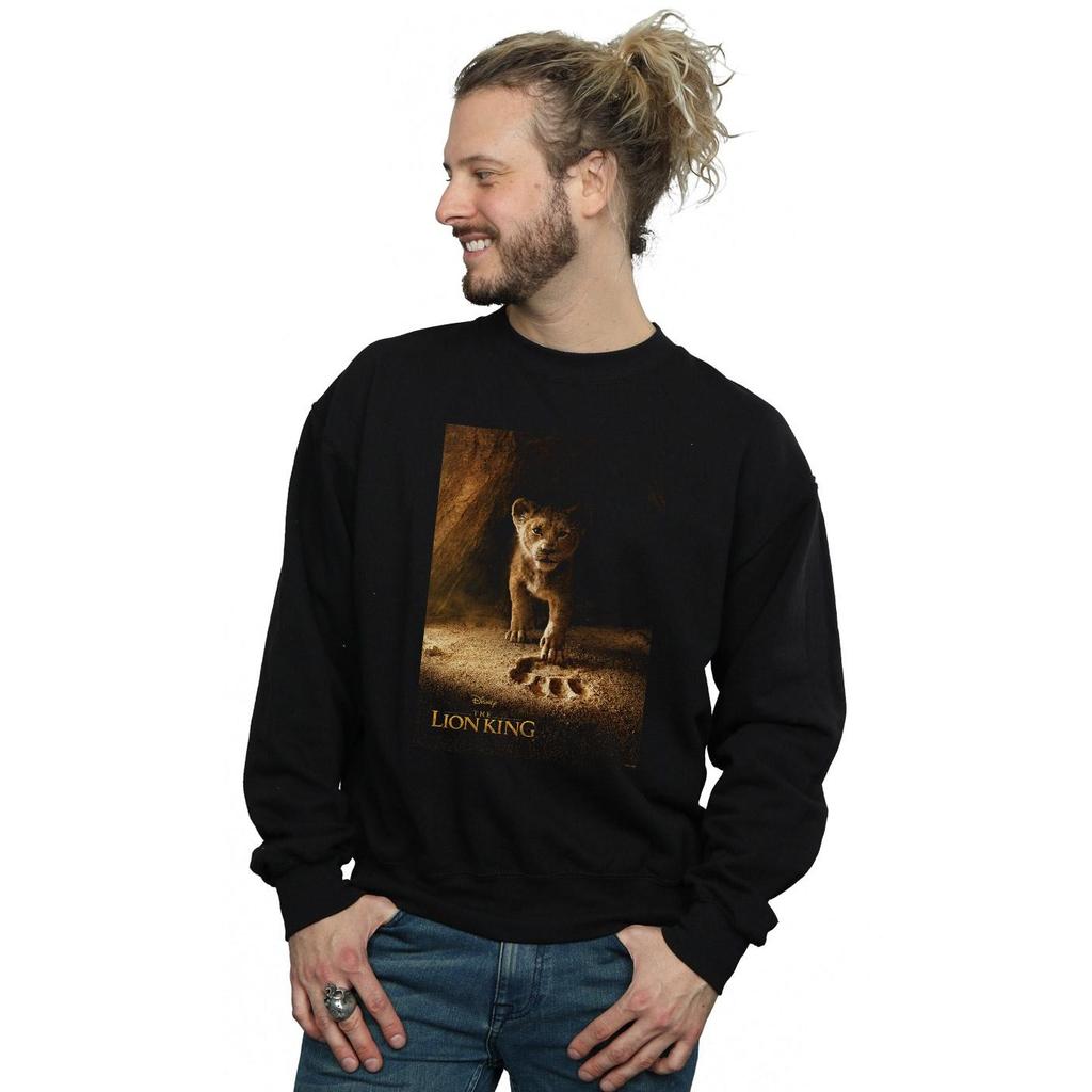 Disney Mens The Lion King Movie Simba Poster Sweatshirt