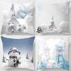 Christmas Themed Pillowcases Car Accessories Office Santa Claus Living Room Sofa Home Pillowcases