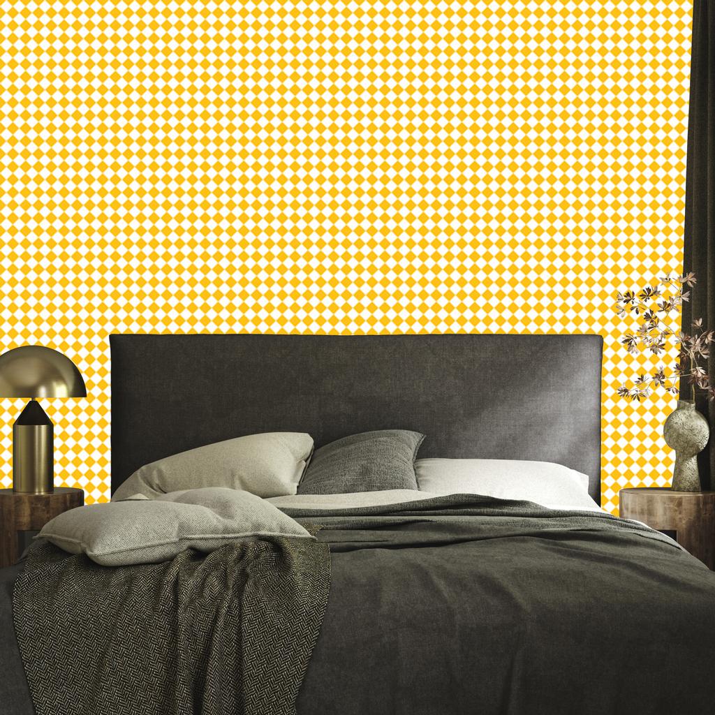 Geometric Diamonds Cream and Gold Wallpaper for Living Room and Bedroom 50x1000