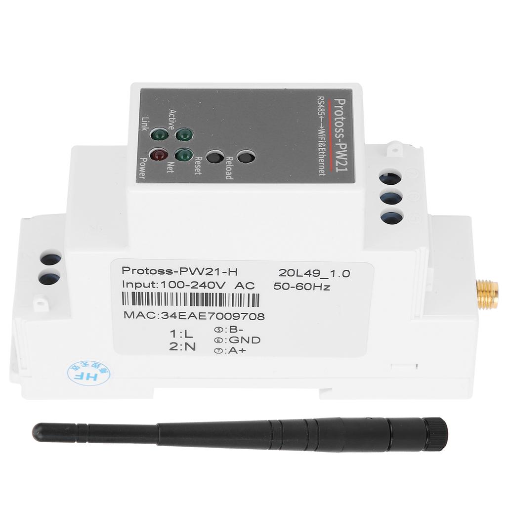 Последовательный сервер RS485 в WIFI/Ethernet IP для ECos с PW21-H AC 100-240В