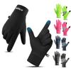 Спорт на открытом воздухе Бег Мужские зимние теплые трикотажные перчатки для велоспорта с сенсорным экраном Женские осенне-зимние тонкие перчатки с бархатом