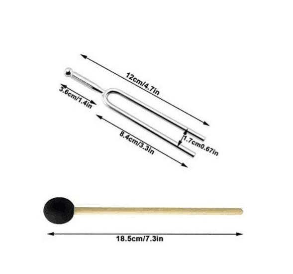 A440Hz Tuning Fork for Piano, Violin, Erhu & Musical Instruments - Professional Steel Round Tool