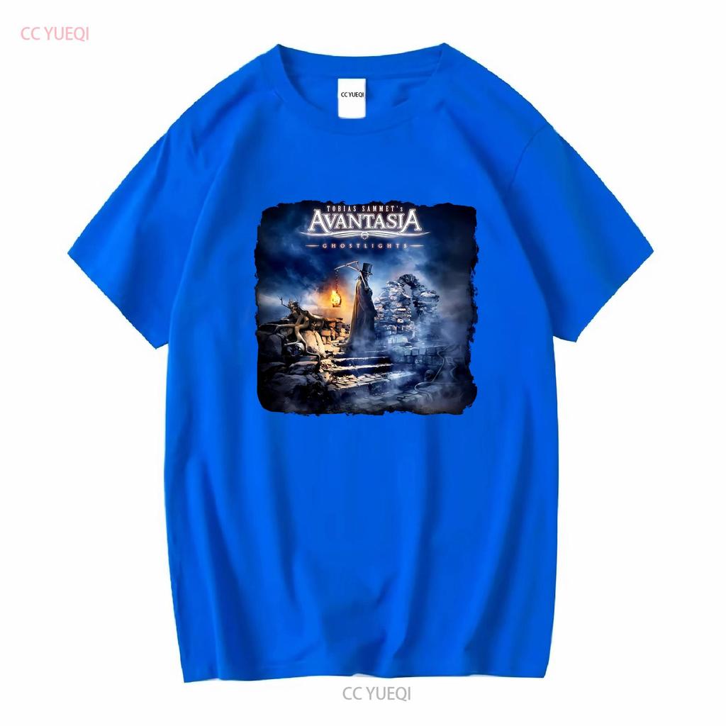 Новая редкая футболка Avantasia Band Ghostlights Хлопок Черный Все размеры S 5XL HP6 с длинным или коротким рукавом винтажная Стиранная Удобная