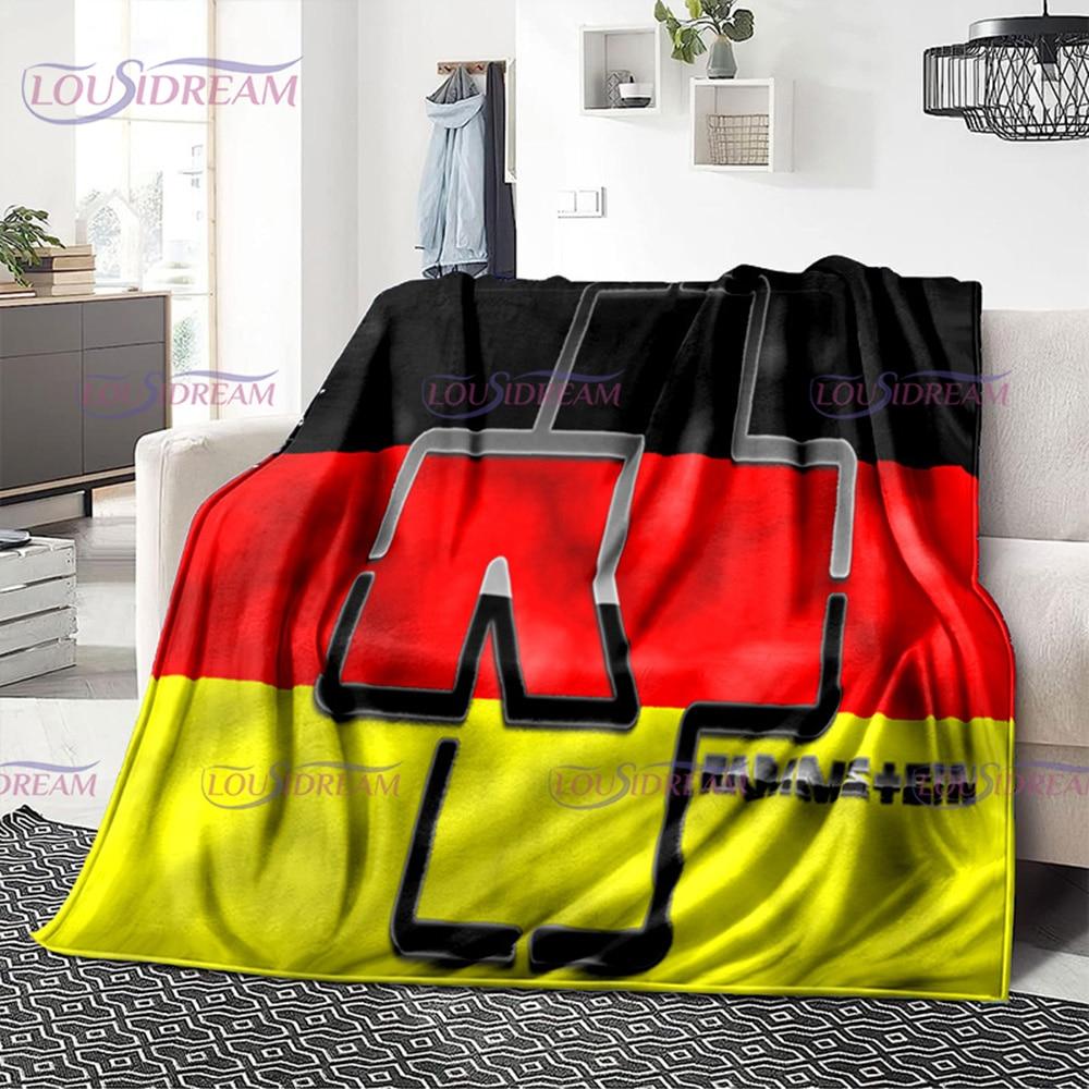 3D R-Rammstein Heavy Metal Band, мягкое плюшевое одеяло, фланелевое одеяло, одеяло для гостиной, спальни, кровати, дивана, вентилятора, одеяло
