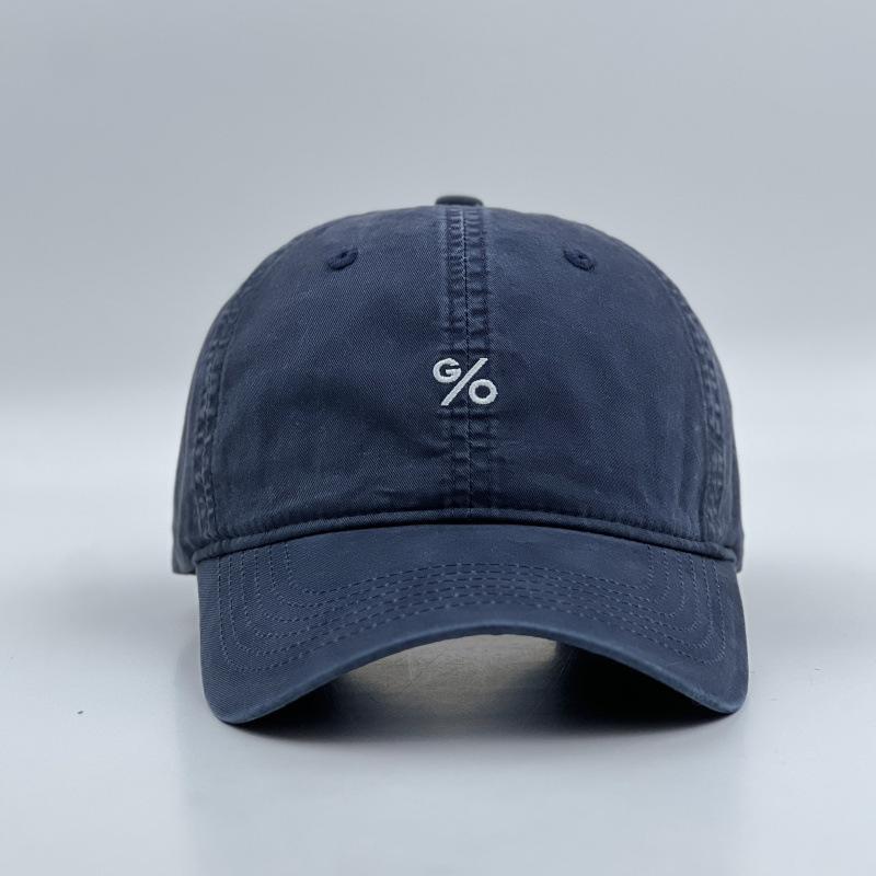 Early spring new letter percent sign embroidered visor women's outdoor mountaineering cap couple fashion baseball cap tide