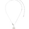 nff harmless frame necklace-silver