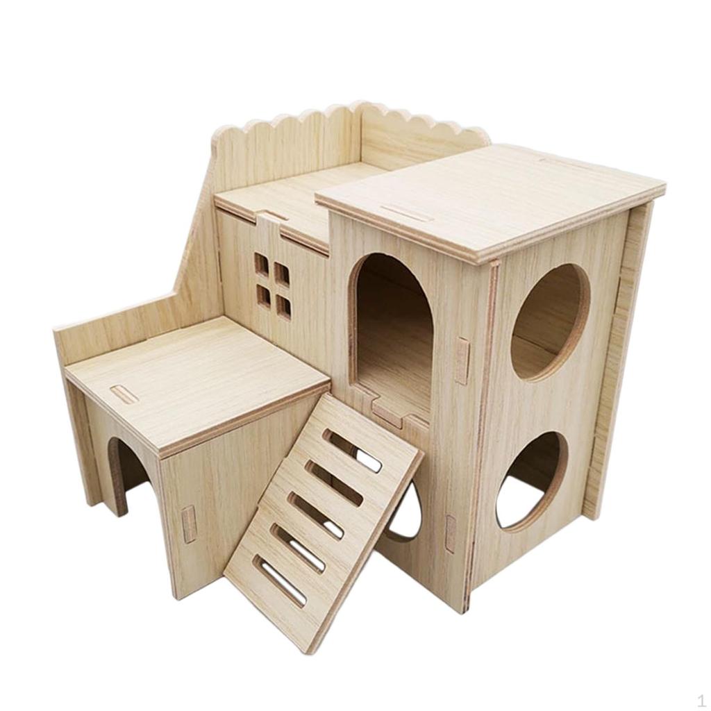Hamster House and Hideout Cage Accessories Fun Cabin Gerbil for Small Pet