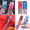 Disney Marvel Kids Training Chopsticks 123 Stage Learning Chopsticks For Babies With 3d Spider-man Design