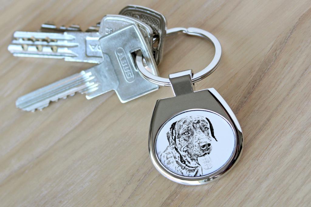 Catahoula Leopard Dog, Catahoula Cur - Keychain with a Dog, Keychain with a Print, Personalized Pendant from the Art-Dog Brand