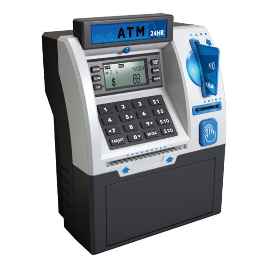 Yousheng Kids ATM Piggy Bank Toy с картой, электронными деньгами, монетами, сберегательной копилкой, обучающим автоматическим банкоматом с паролем, для малышей, мальчиков и девочек, подарок